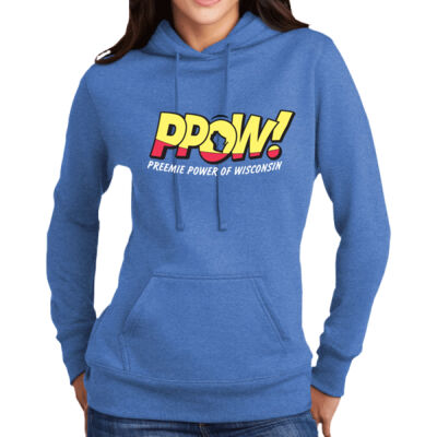 PPOW - Ladies Core Fleece Pullover Hooded Sweatshirt - LPC78H Thumbnail