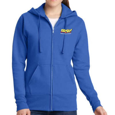 PPOW - Ladies Core Fleece Full Zip Hooded Sweatshirt Thumbnail