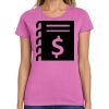 Ladies Heavy Cotton 100% Cotton T Shirt Thumbnail